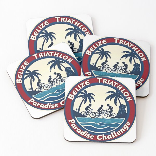 Item preview, Belize Triathlon Illustration – Swim, Bike, Run  designed and sold by Triathlongram.