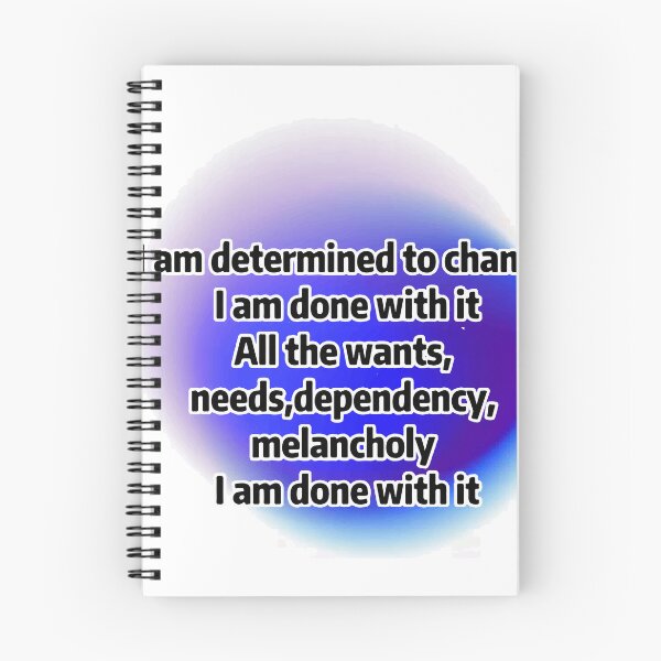 Item preview, "I am done with it "healing and motivational quote designed and sold by ones-artstudio.