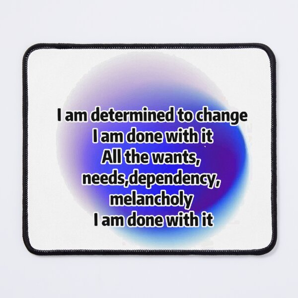 Item preview, "I am done with it "healing and motivational quote designed and sold by ones-artstudio.