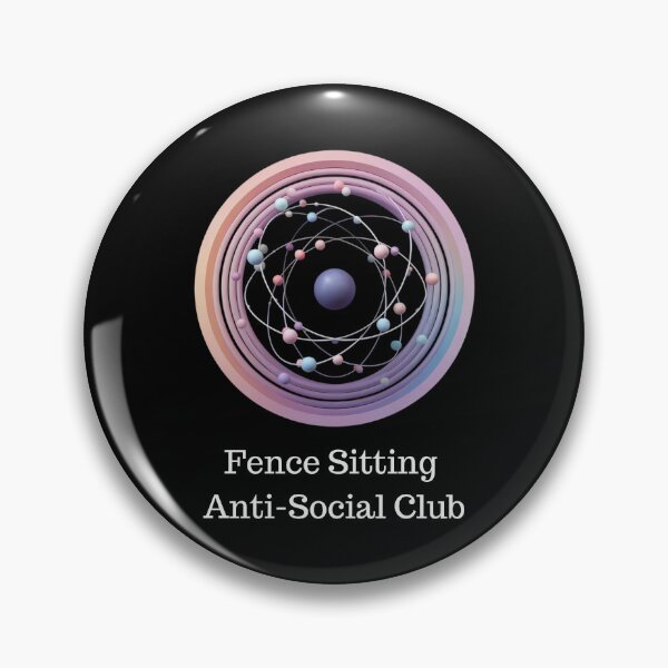 Item preview, Atom of Solitude: Fence Sitting Club designed and sold by TeeGrit.