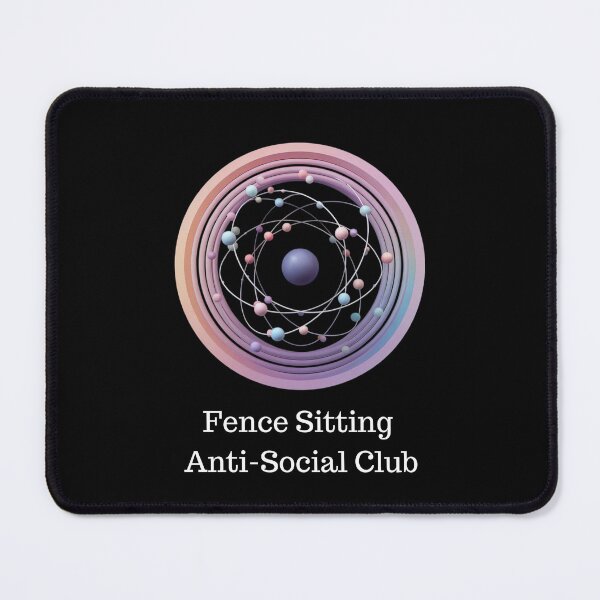 Item preview, Atom of Solitude: Fence Sitting Club designed and sold by TeeGrit.