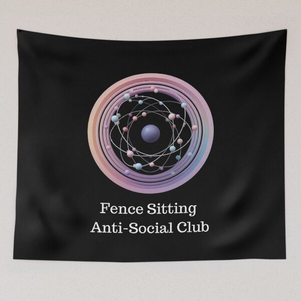 Item preview, Atom of Solitude: Fence Sitting Club designed and sold by TeeGrit.