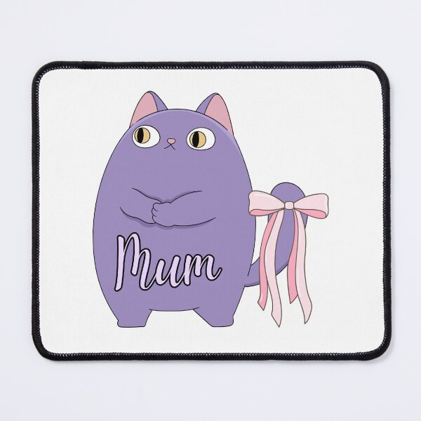 Item preview, Mum, Chibi purple cat designed and sold by BritishDelights.