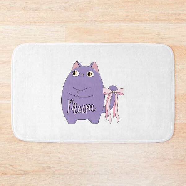 Item preview, Mum, Chibi purple cat designed and sold by BritishDelights.