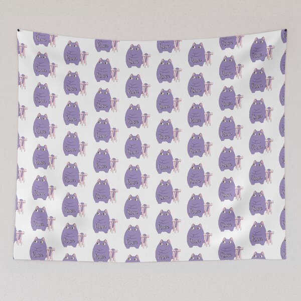 Item preview, Mum, Chibi purple cat designed and sold by BritishDelights.