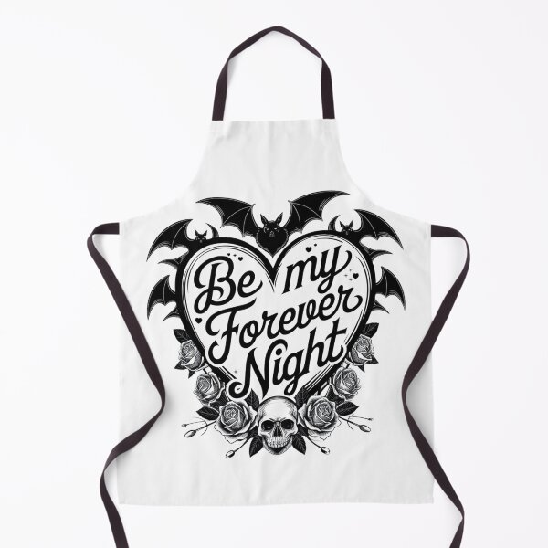 Item preview, Be My Forever Night - Bat And Skull Goth Valentines Design designed and sold by Peter Stawicki.