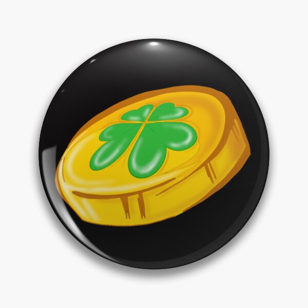 Item preview,  St. Patricks Day  gold coin  designed and sold by TheEndDesign.