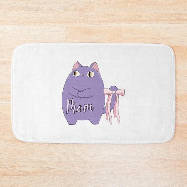 Item preview, Mom, Chibi purple cat designed and sold by BritishDelights.