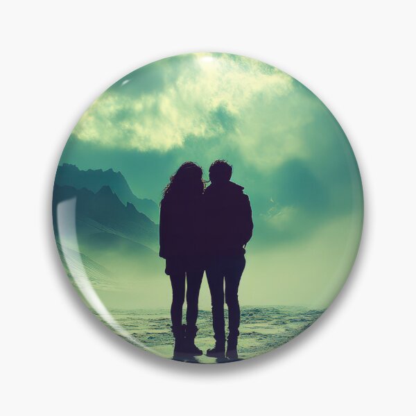 Item preview, couple silhouette walking in nature designed and sold by EgonZ9.