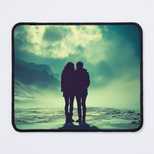 Item preview, couple silhouette walking in nature designed and sold by EgonZ9.