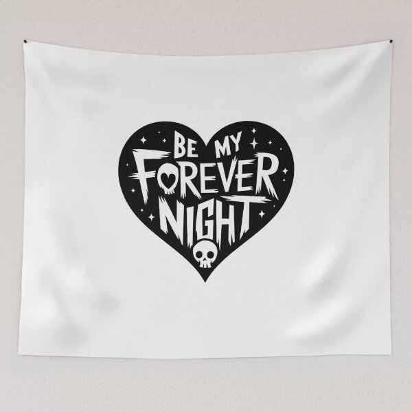 Item preview, Be My Forever Night - Distressed Goth Valentines Design designed and sold by Peter Stawicki.