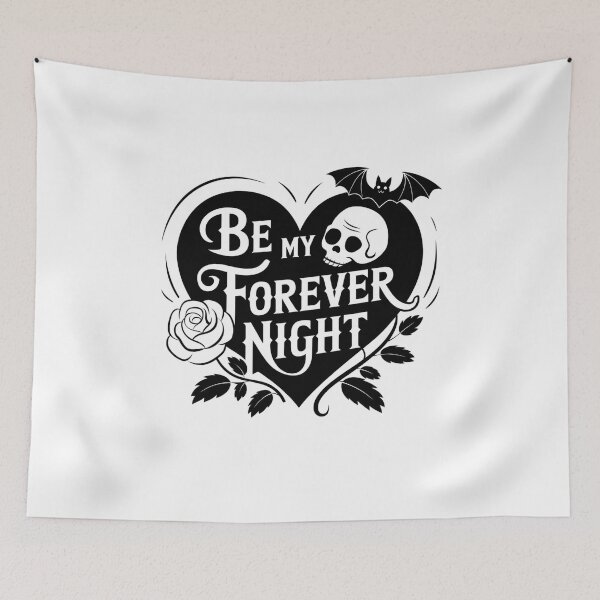 Item preview, Be My Forever Night Skull & Rose  - Goth Valentines Design designed and sold by Peter Stawicki.