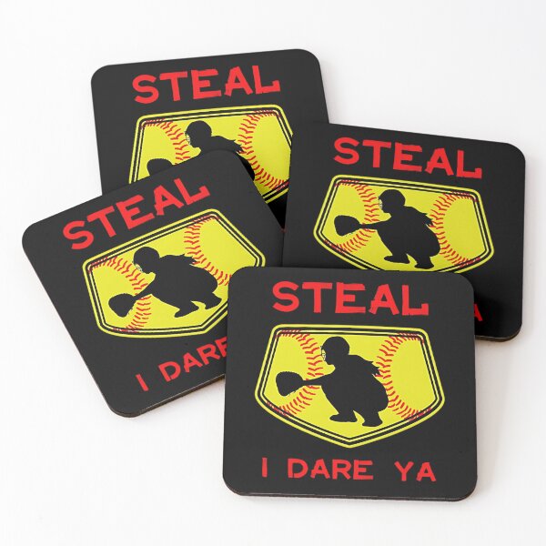 Item preview, Softball Catcher Steal I Dare Ya Funny Player Girls  designed and sold by DoodleUrban.