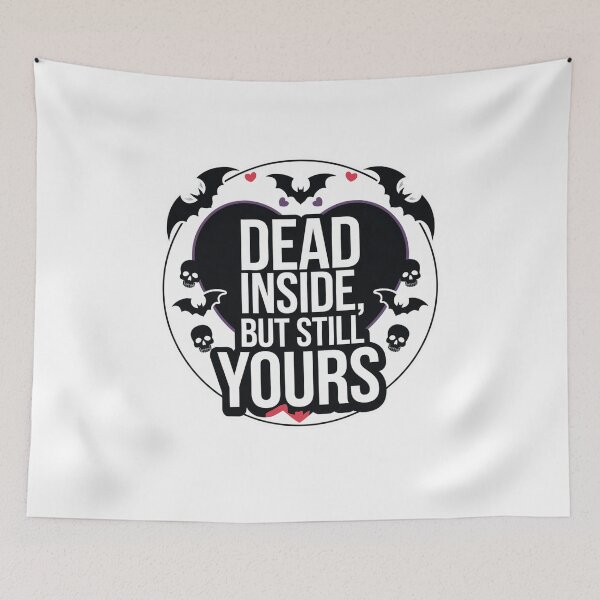 Item preview, Dead Inside But Still Yours Bat Design  - Goth Valentines Design designed and sold by Peter Stawicki.