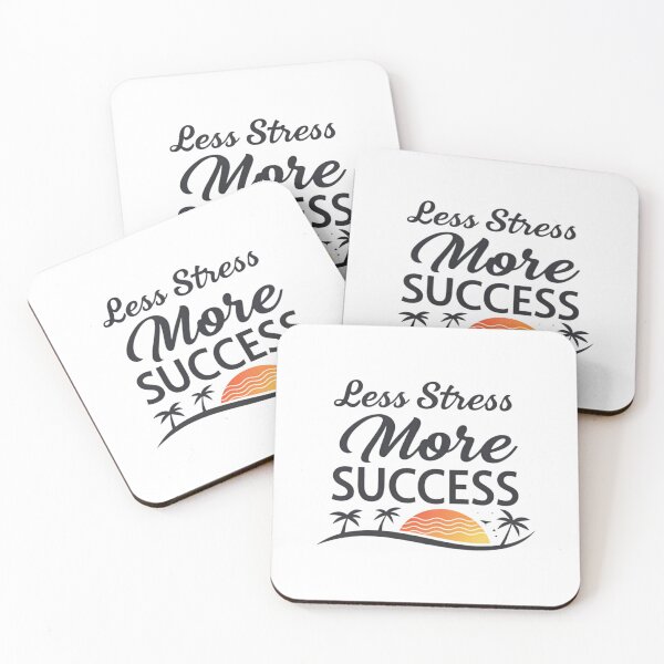 Item preview, Less Stress, More Success – Inspiring Minimalist Design designed and sold by Colorful-Garden.