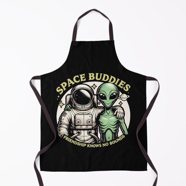 Item preview, Space Buddies Astronaut and Alien Friendship Design designed and sold by DrawHandArt.