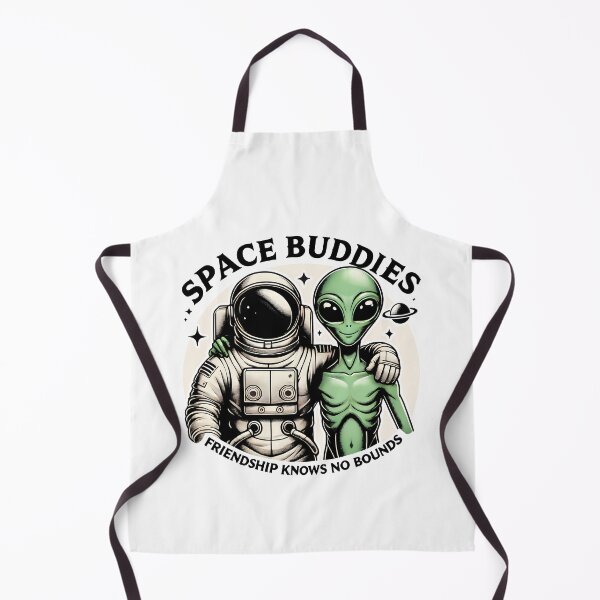Item preview, Space Buddies Astronaut and Alien Friendship Design designed and sold by DrawHandArt.