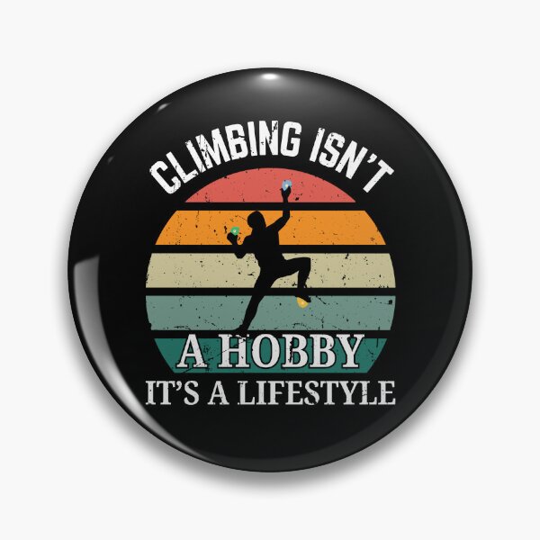 Item preview, Climbing Isn't a Hobby It's a Lifestyle Retro Vintage Style designed and sold by Guess4best.