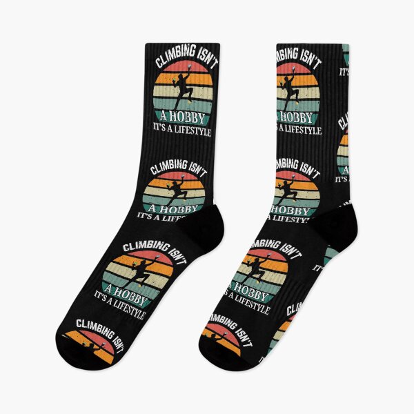Item preview, Climbing Isn't a Hobby It's a Lifestyle Retro Vintage Style designed and sold by Guess4best.