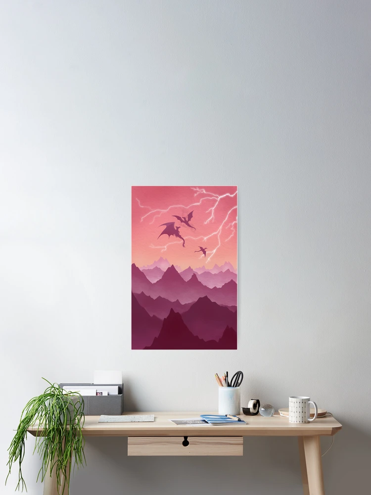 Thumbnail 2 of 3, Poster, Dragon Riders designed and sold by awkaffections.