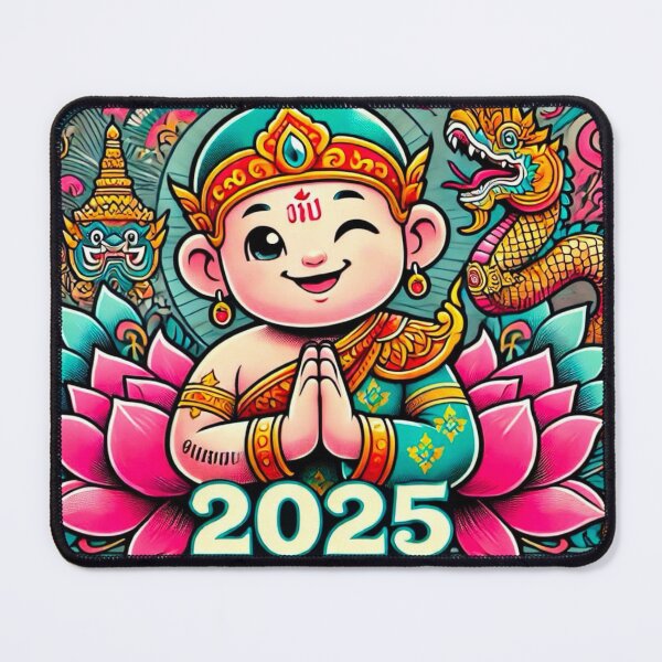 Item preview, Vibrant 2025 New Year Celebration Artwork designed and sold by Thaivi Design.