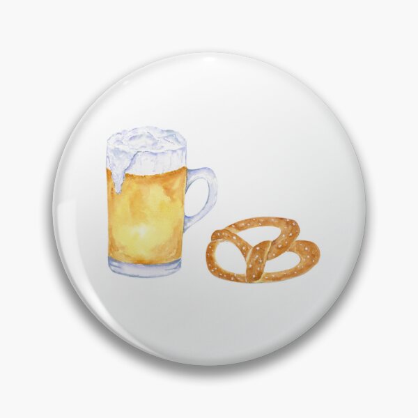 Item preview, Watercolor Beer And Pretzel designed and sold by daphsam.