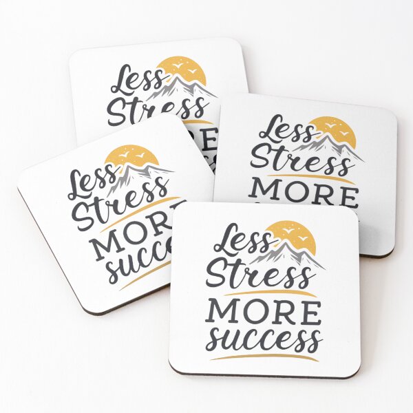 Item preview, Less Stress, More Success – Inspiring Minimalist Design designed and sold by Colorful-Garden.