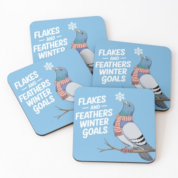 Item preview, Flakes and Feathers – Winter Goals designed and sold by Situstshirts.