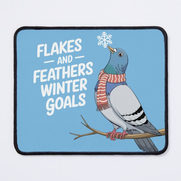 Item preview, Flakes and Feathers – Winter Goals designed and sold by Situstshirts.