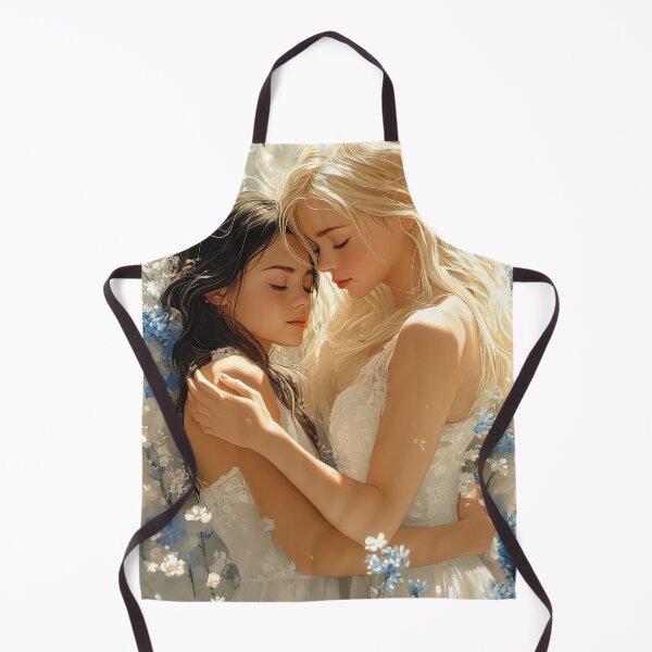 Item preview, two girlfriends love among flowers designed and sold by EgonZ9.