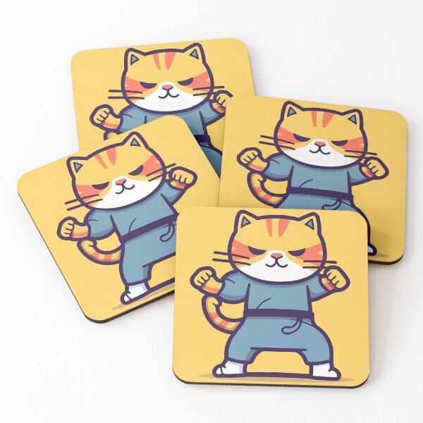 Item preview, Cat kickboxing  designed and sold by Amir Faysal.
