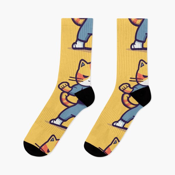 Item preview, Cat kickboxing  designed and sold by Amir Faysal.