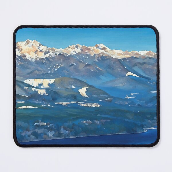 Item preview, Snow Covered Olympic National Park (Impressionist) designed and sold by flyscenicair.