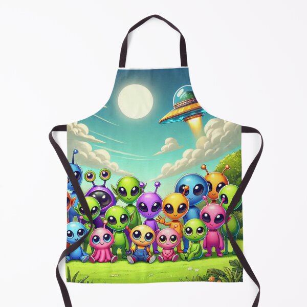 Item preview, Cute Happy Alien Group Photo - Life Beyond Earth designed and sold by WyckedLynn.