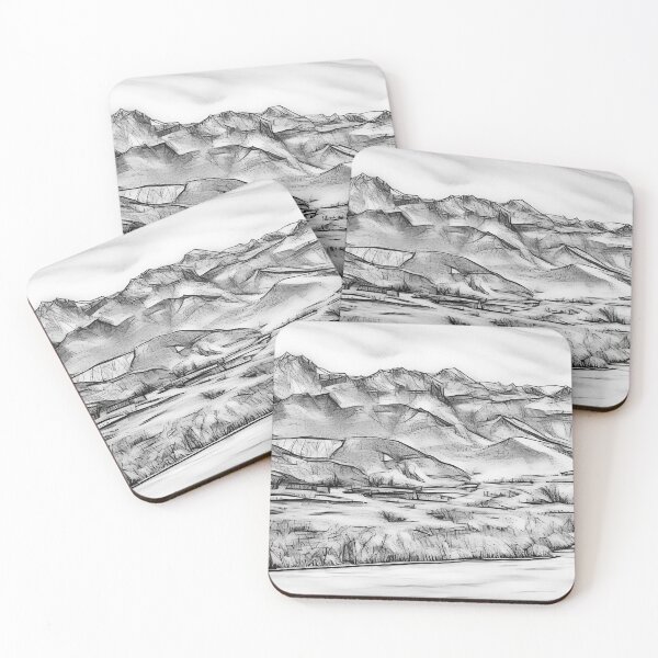 Item preview, Snow Covered Olympic National Park (Sketch) designed and sold by flyscenicair.
