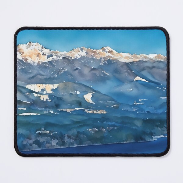 Item preview, Snow Covered Olympic National Park (Watercolor) designed and sold by flyscenicair.