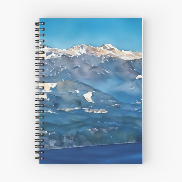 Item preview, Snow Covered Olympic National Park (Watercolor) designed and sold by flyscenicair.