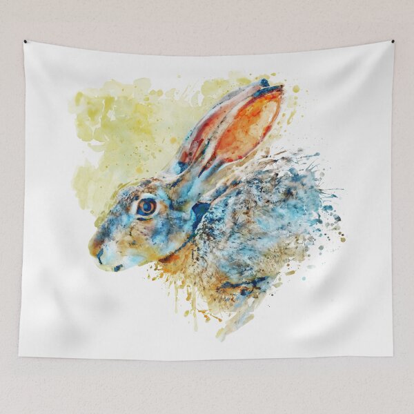 Item preview, Vibrant Bunny Portrait designed and sold by caracatita75.