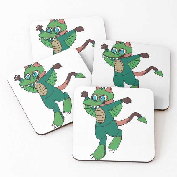 Item preview, Silly Green Cat Dragon designed and sold by Creating With Ari.