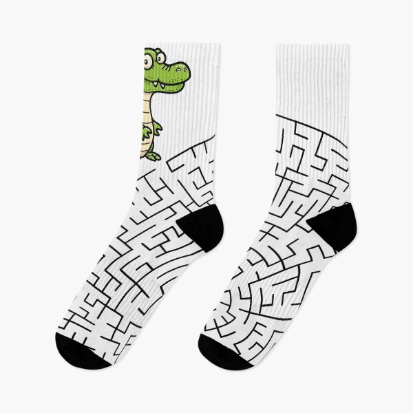 Item preview, Maze with Treats - Crocodile & Fish designed and sold by nature. electrified..