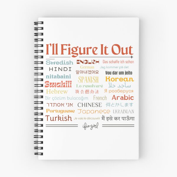 Item preview, I'll Figure It Out Multi Language design designed and sold by IFIOgirl.