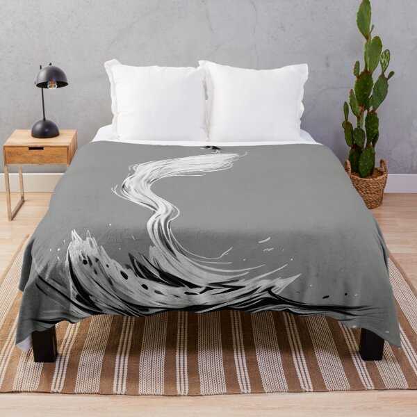 Item preview, Girl on Flowing Wave Minimalist Art designed and sold by ArtsyWishesShop.