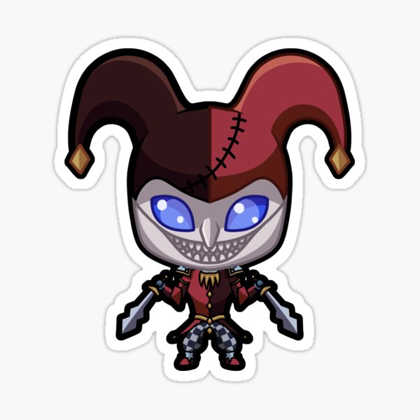 Item preview, Chibi Mischievous Jester Shaco designed and sold by MaeestryArt.