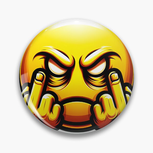 Artikelvorschau, Böses Emoticon zeigt allen den Mittelfinger entworfen und verkauft von Divine Ease.