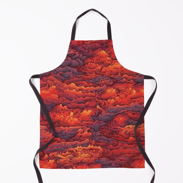 Item preview, Red Orange Sunset Swirls Pattern designed and sold by bubblegoth.