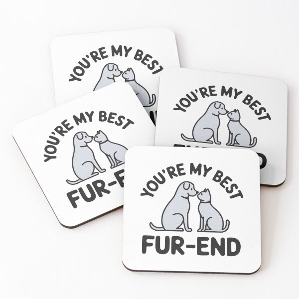 Item preview, Pet Dog Cat Lovers - "You’re My Best Fur-end" Cute  designed and sold by stickercuffs.