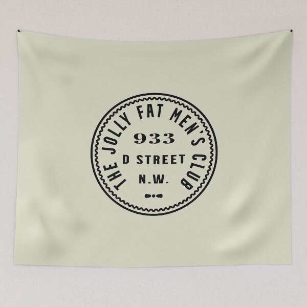 Item preview, The Jolly Fat Men's Club in black designed and sold by knappidesign.