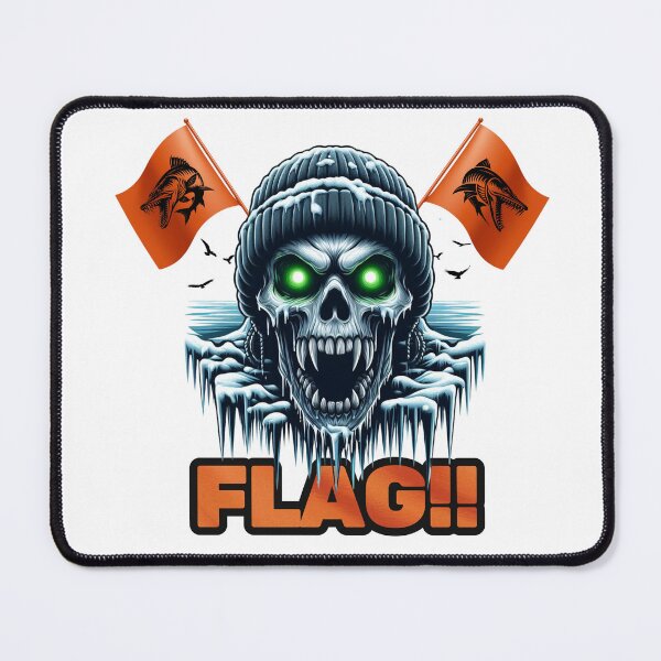 Item preview, Ice Fishing Skull - FLAG!! Design designed and sold by WayoftheWater.