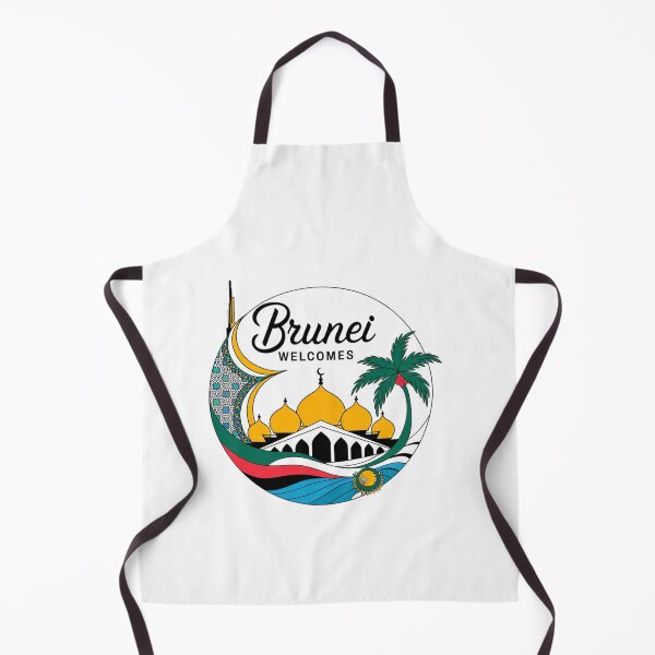 Item preview, Brunei Welcomes Flag Map Bandar Seri Begawan designed and sold by AnimalsDH305.