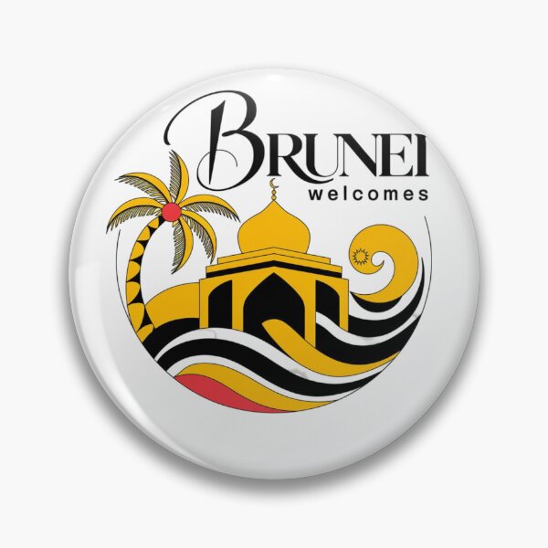 Item preview, Brunei Welcomes Flag Map Bandar Seri Begawan designed and sold by AnimalsDH305.